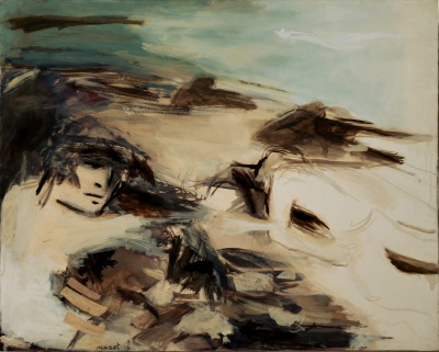 Nel deserto<br>olio su tela<br>80x100   01-1984<br>
				(48)<br>Comune di Valdagno (VI)