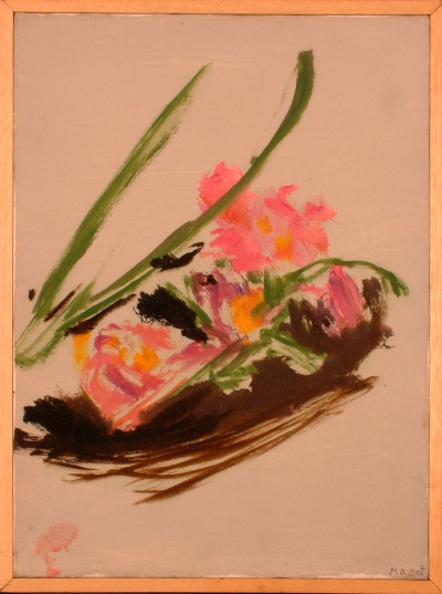 fiori rosa<br>Olio su Tela<br>30x40   14-03-1992<br>
				(141)