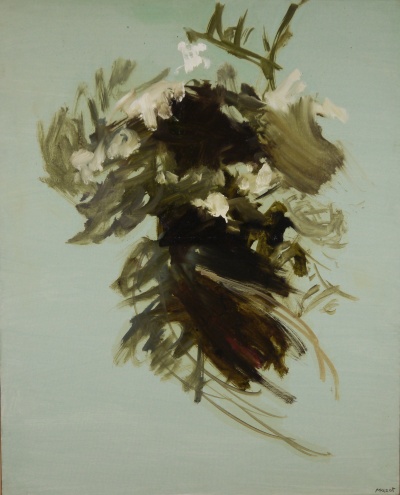Erbe e fiori<br>olio su tela<br>80x100   27-06-1990<br>
				(199)