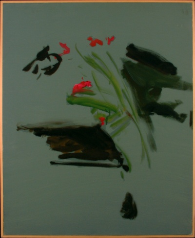 fiori rossi<br>olio su tela<br>80x100   07-1990<br>
				(59)