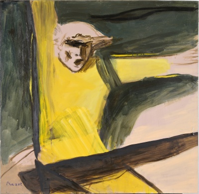 L'urlo<br>olio su tela<br>70x70 &nbsp; 08-2007<br>
				(939)